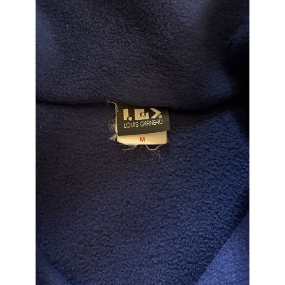 Louis Garneau Fleece Snap Pullover Cycling Vintage Blue And Teal Design Size M - Picture 4 of 10